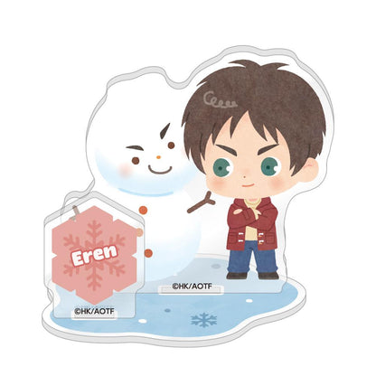 進擊的巨人（進擊的巨人） ちびキャラアクリルスタンド 雪だるまver. / エレン・イェーガー 亞克力立牌