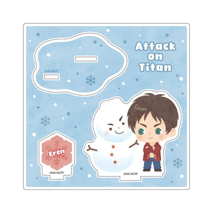 進擊的巨人（進擊的巨人） ちびキャラアクリルスタンド 雪だるまver. / エレン・イェーガー 亞克力立牌
