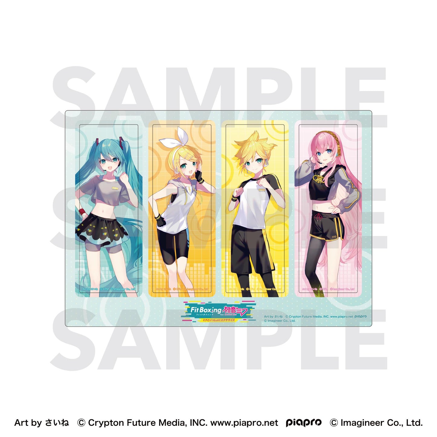 初音ミク（初音未來） Fit Boxing feat. 初音ミク Art by さいね 角色書籤套裝