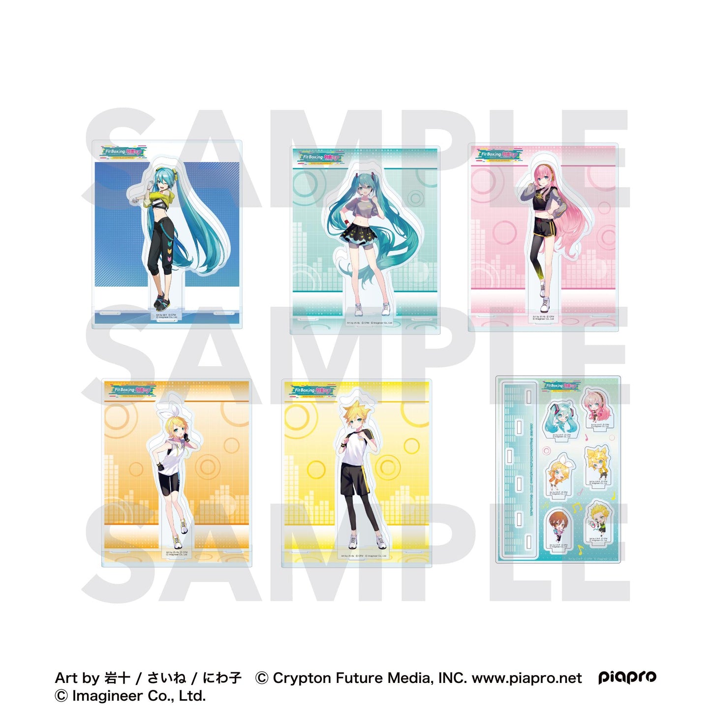 初音未來 Fit Boxing feat. 初音未來 Art by さいね 鏡音リン 亞克力立牌