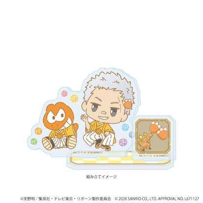 家庭教師HITMAN REBORN!（家庭教師）×SANRIO CHARACTERS 亞克力立牌 16/笹川了平×ウィアーダイナソアーズ！(コラボイラスト)
