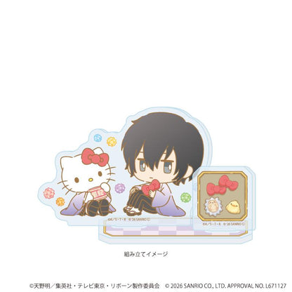 家庭教師HITMAN REBORN!（家庭教師）×SANRIO CHARACTERS 亞克力立牌15 雲雀恭彌×Hello Kitty（合作款）