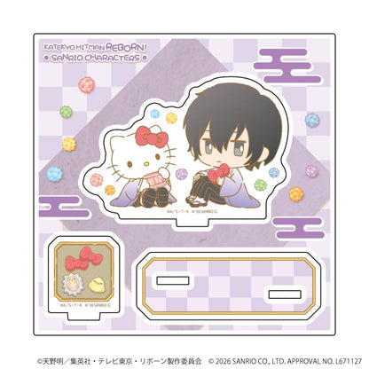 家庭教師HITMAN REBORN!（家庭教師）×SANRIO CHARACTERS 亞克力立牌15 雲雀恭彌×Hello Kitty（合作款）