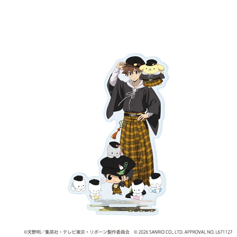 家庭教師HITMAN REBORN!（家庭教師）×SANRIO CHARACTERS 亞克力立牌50/里包恩×ニャニィニュニェニョン＆沢田綱吉×布丁狗