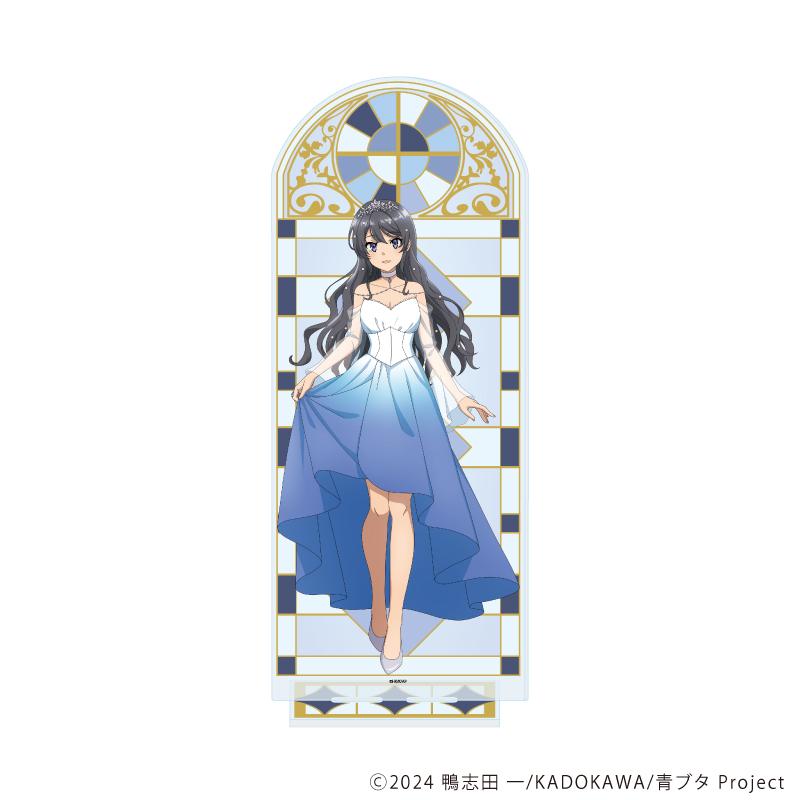 青春ブタ野郎シリーズ（青春豬頭少年系列） BIG亞克力立牌06 櫻島麻衣 花朵連衣裙ver.（新繪插畫）