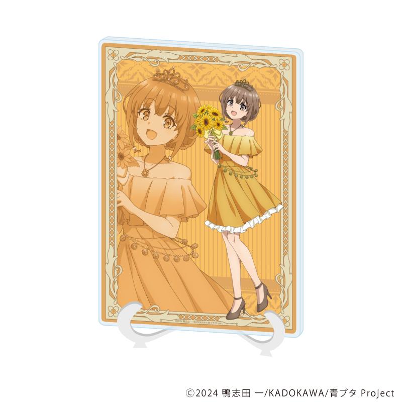 青春ブタ野郎シリーズ（青春豬頭少年系列） 梓川花楓 鮮花裙裝ver.（新繪插畫） A5亞克力畫板08