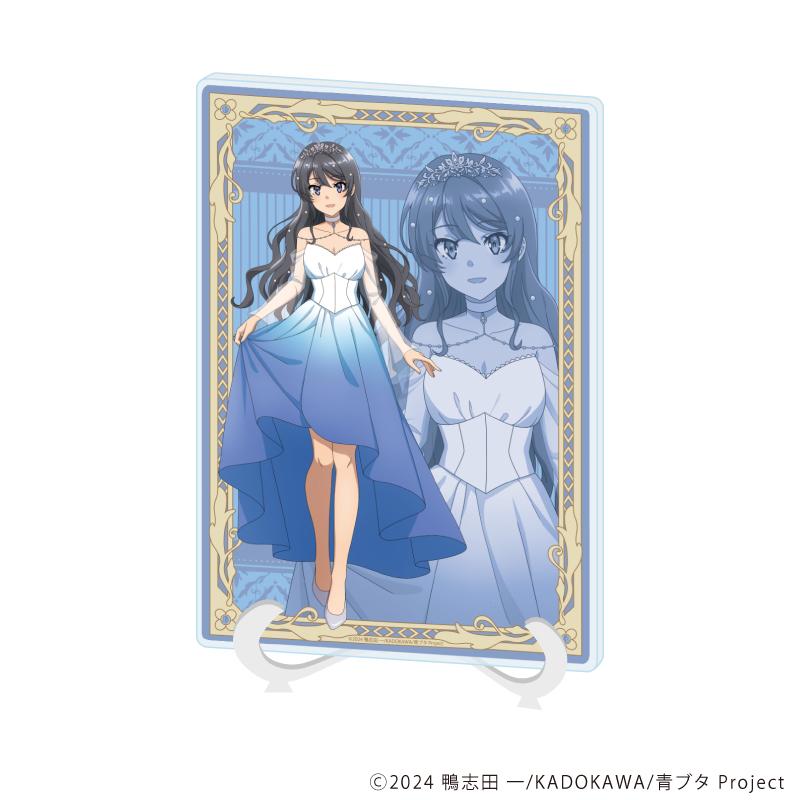 青春ブタ野郎シリーズ（青春豬頭少年系列） 櫻島麻衣 花朵連衣裙ver.（新繪插畫） A5亞克力畫板06