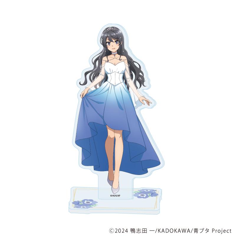 青春ブタ野郎シリーズ（青春豬頭少年系列） 櫻島麻衣 鮮花禮服ver.（新繪插畫） 亞克力立牌08