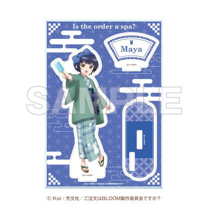 《請問您今天要來點兔子嗎？》（請問您今天要來點兔子嗎？）ご註文はお湯どころですか？ ～ぽかぽか湯けむりたいむ～系列 瑪雅 亞克力立牌
