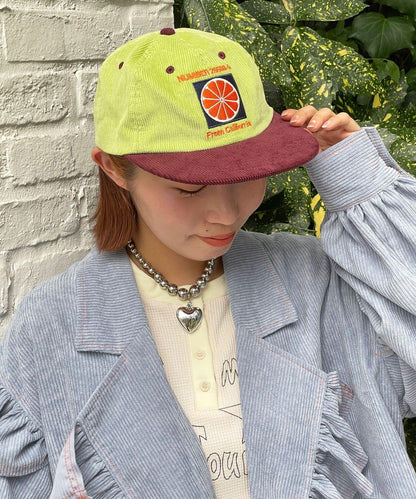 HELLO.SANFRANCISCO 雙色Logo燈芯絨棒球帽