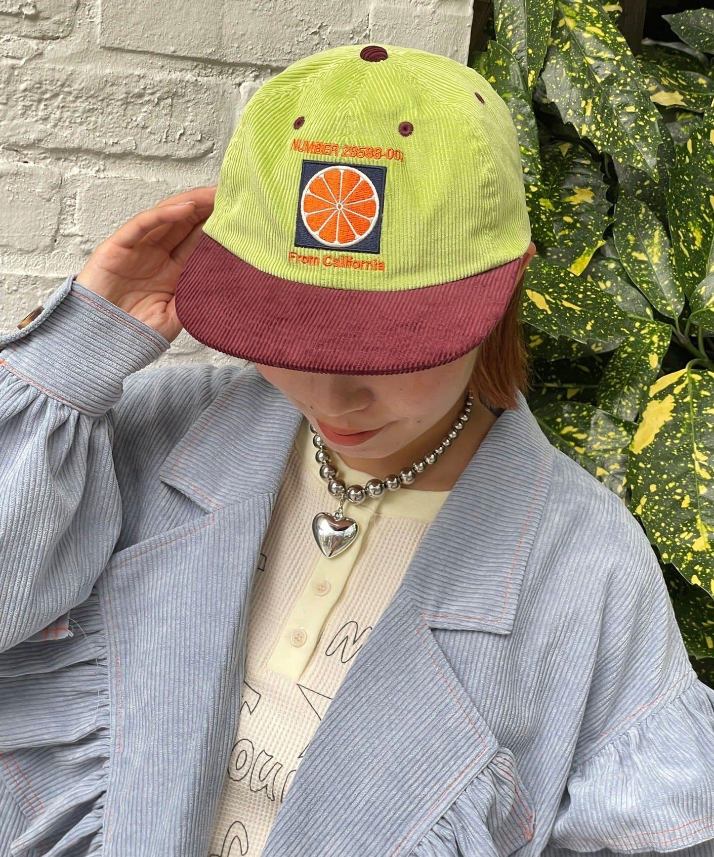 HELLO.SANFRANCISCO 雙色Logo燈芯絨棒球帽