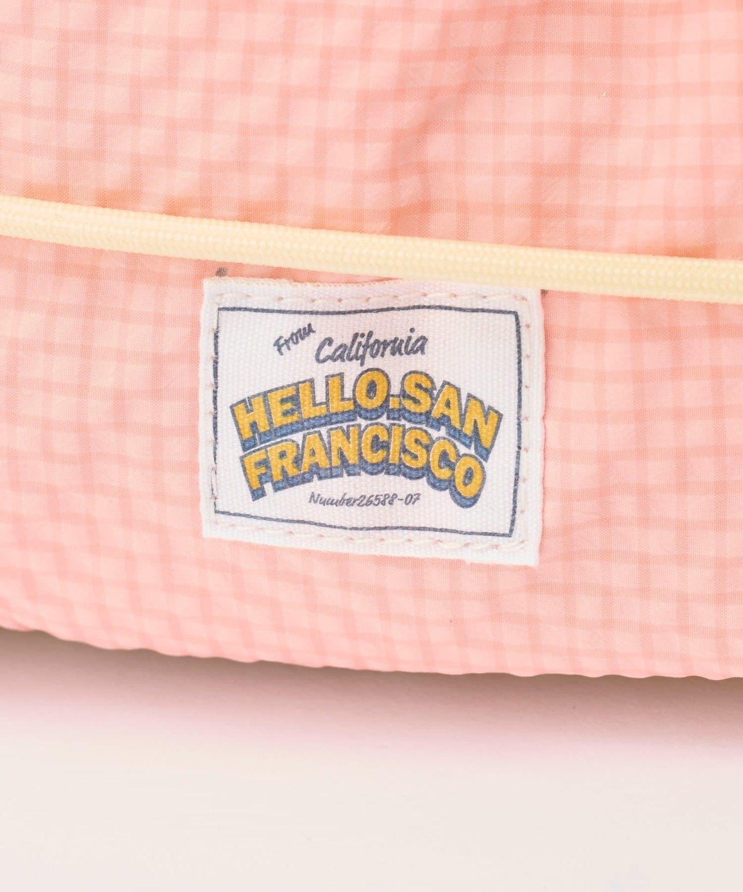 HELLO.SANFRANCISCO 彩色羅紋雙肩包