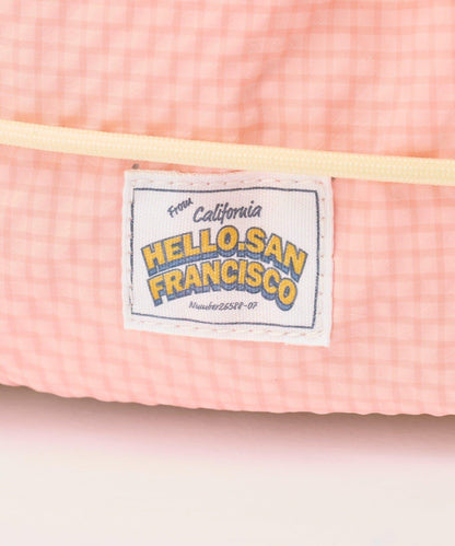 HELLO.SANFRANCISCO 彩色羅紋雙肩包