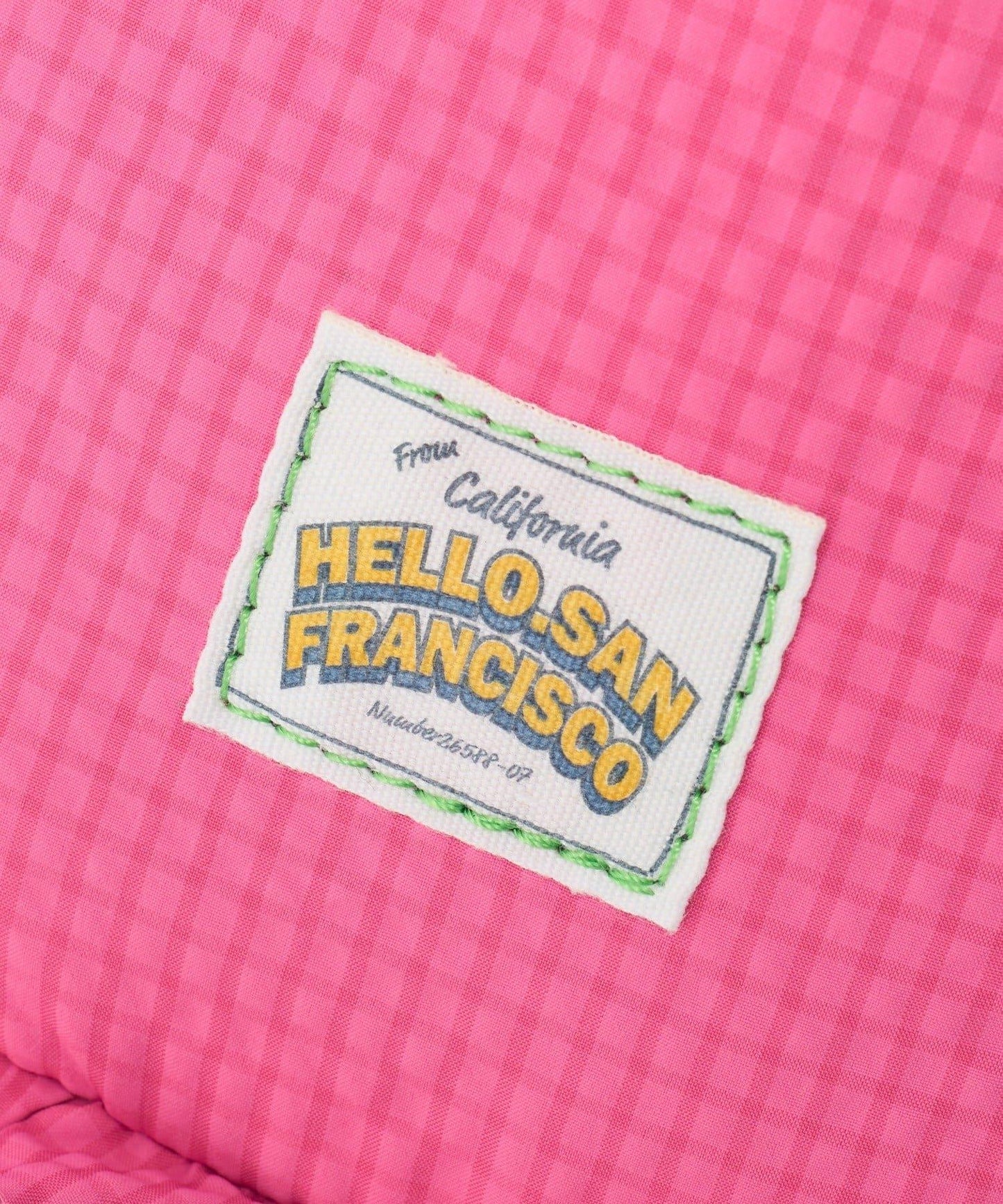 HELLO.SANFRANCISCO 褶邊拼接腰包