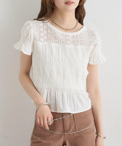 26AW 提花泡泡紗襯衫