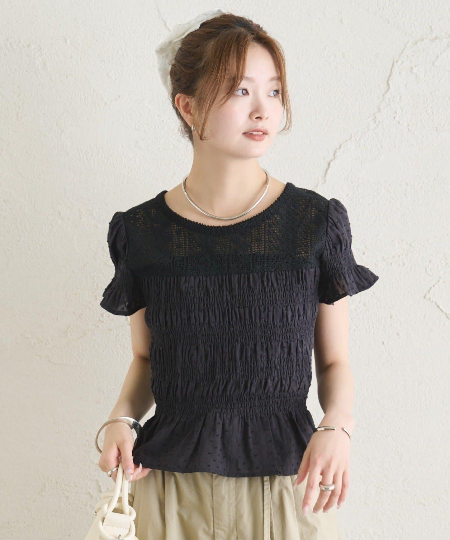 26AW 提花泡泡紗襯衫