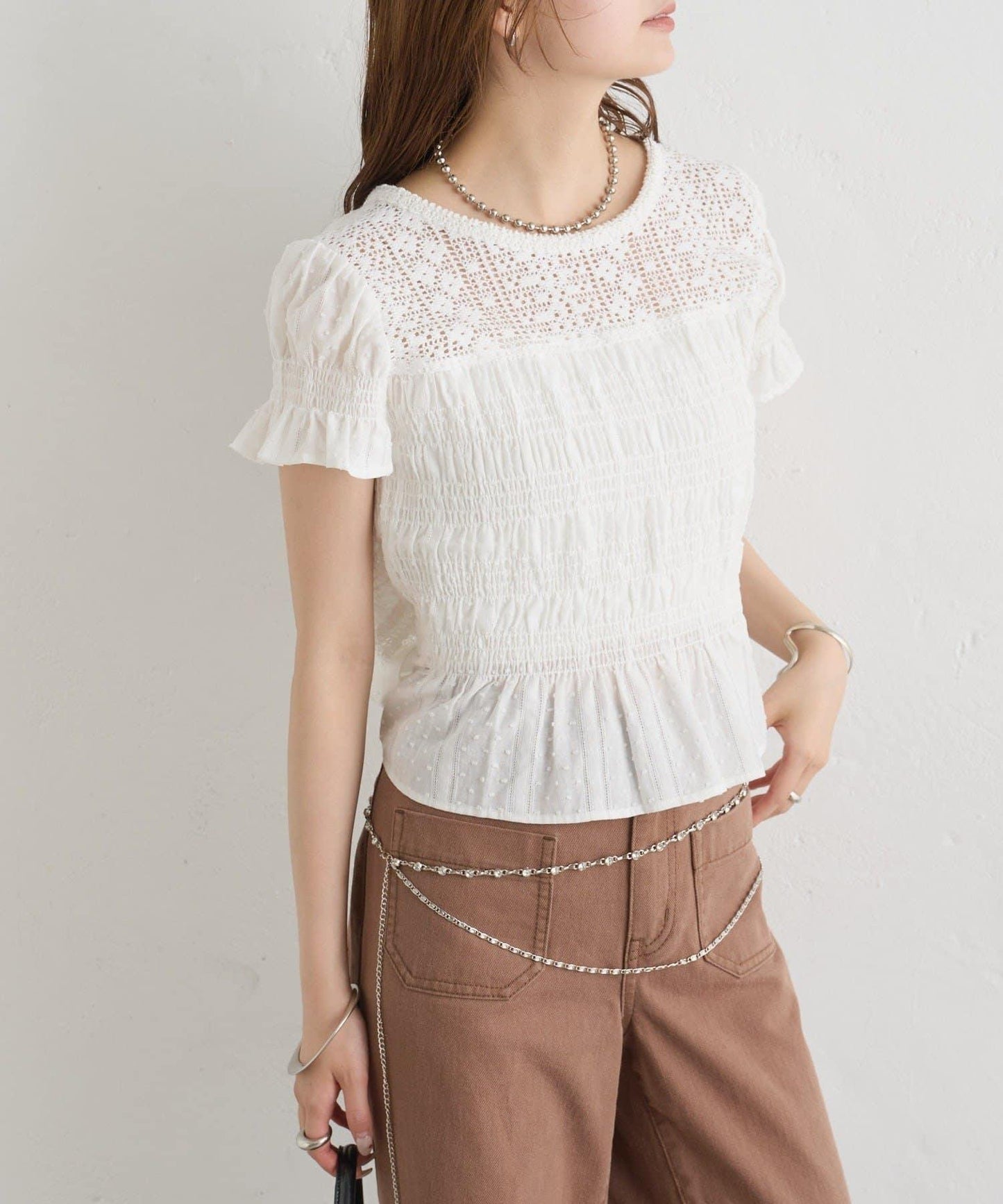 26AW 提花泡泡紗襯衫