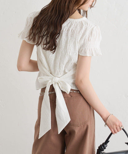 26AW 提花泡泡紗襯衫