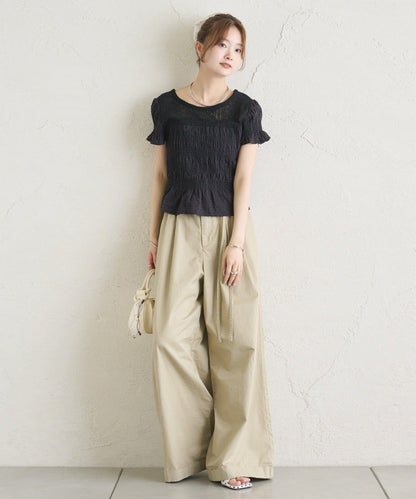26AW 提花泡泡紗襯衫