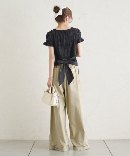 26AW 提花泡泡紗襯衫