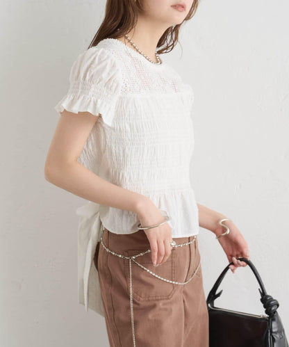 26AW 提花泡泡紗襯衫