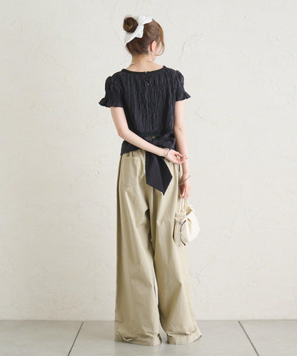26AW 提花泡泡紗襯衫
