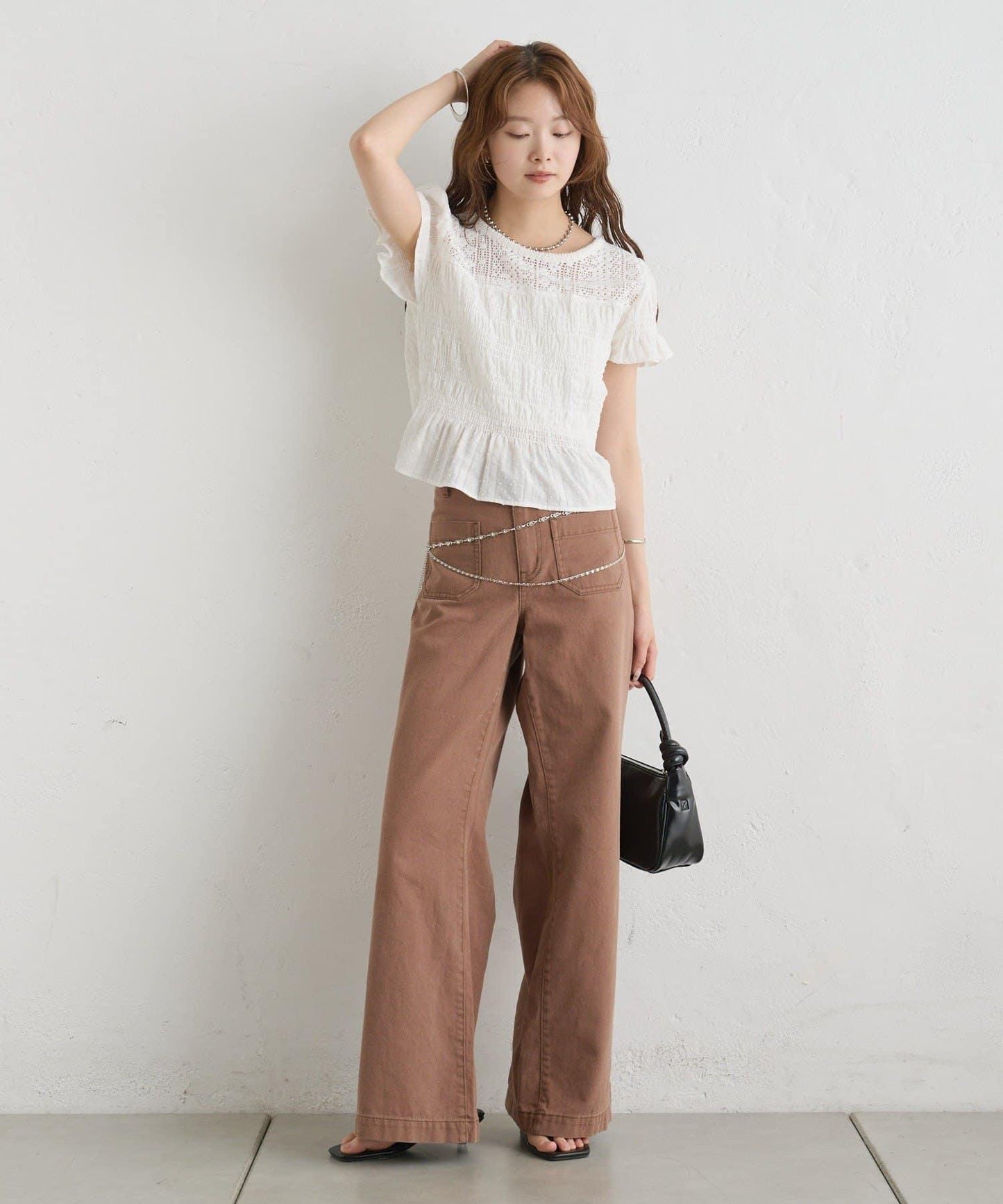 26AW 提花泡泡紗襯衫