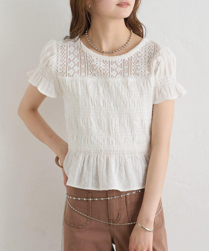 26AW 提花泡泡紗襯衫