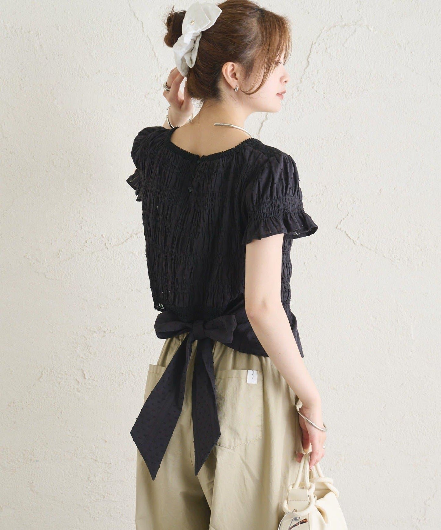 26AW 提花泡泡紗襯衫