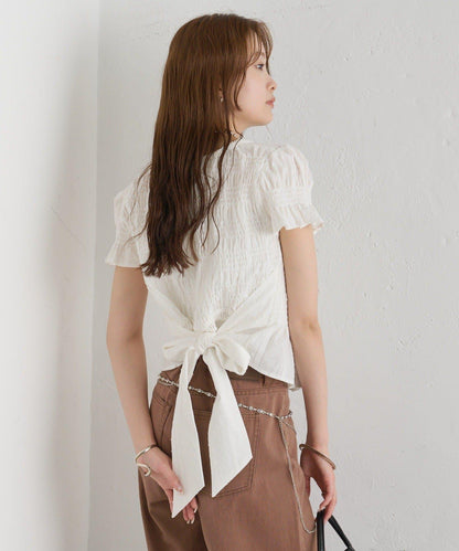 26AW 提花泡泡紗襯衫