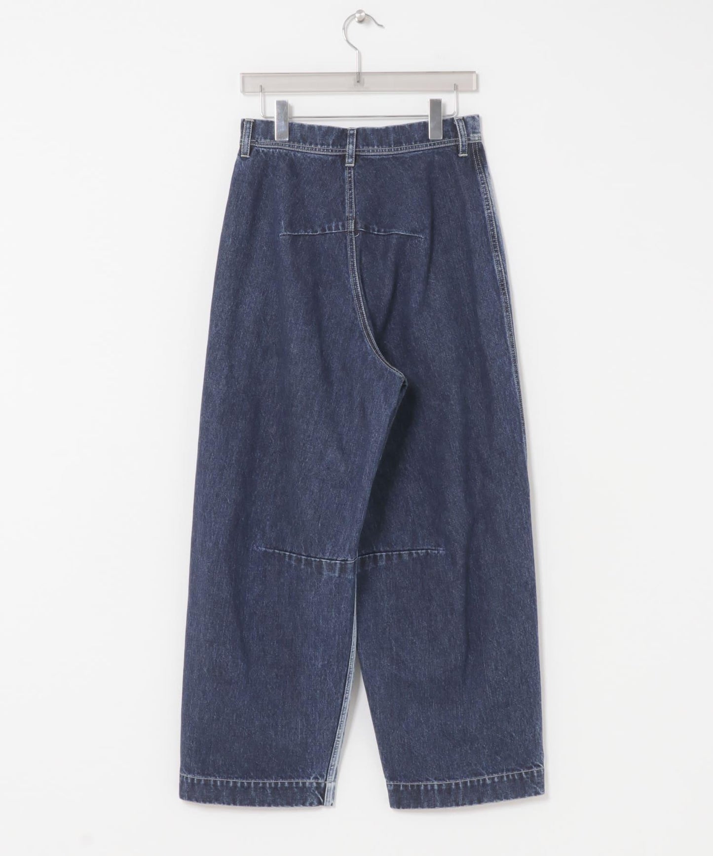 Nomat TWO-TONE DENIM CURVED PANTS