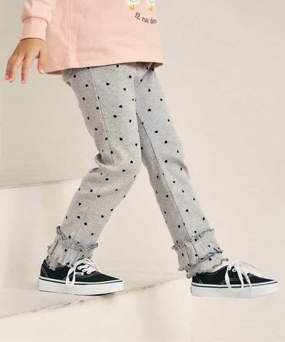 Look at Me!Pants 荷葉邊羅紋打底褲