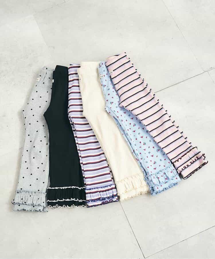 Look at Me!Pants 荷葉邊羅紋打底褲
