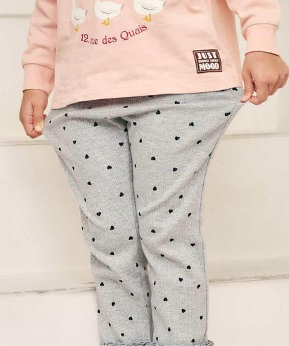 Look at Me!Pants 荷葉邊羅紋打底褲