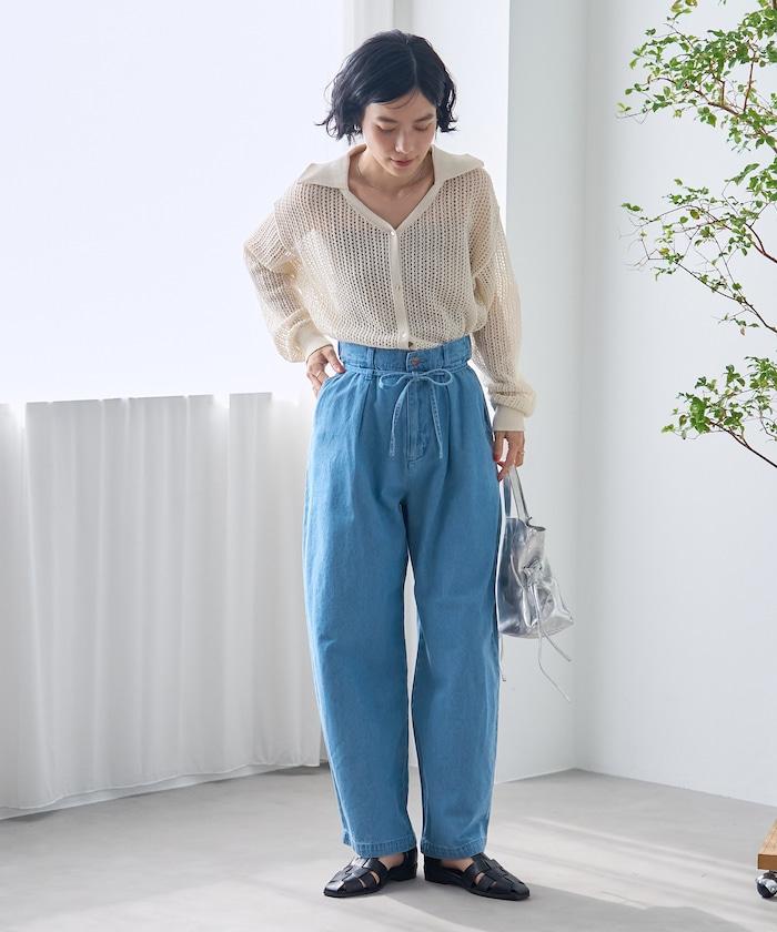 繫帶休閒褲