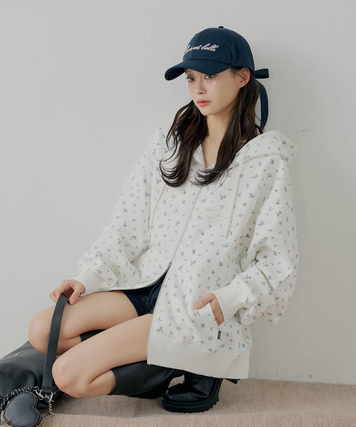 Chico 後蝴蝶結刺繡棒球帽