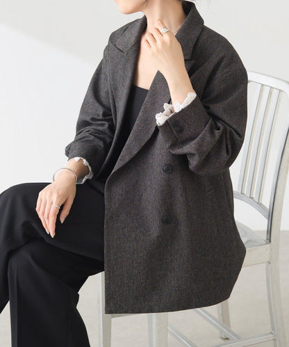 Nuel 蕾絲拼接寬鬆夾克