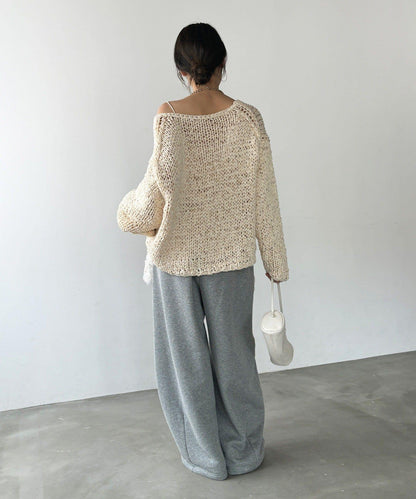 SAKURA企畫 亮片抽繩DD刺繡運動褲