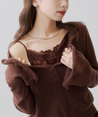 SOLASE KNIT&CAMI SET