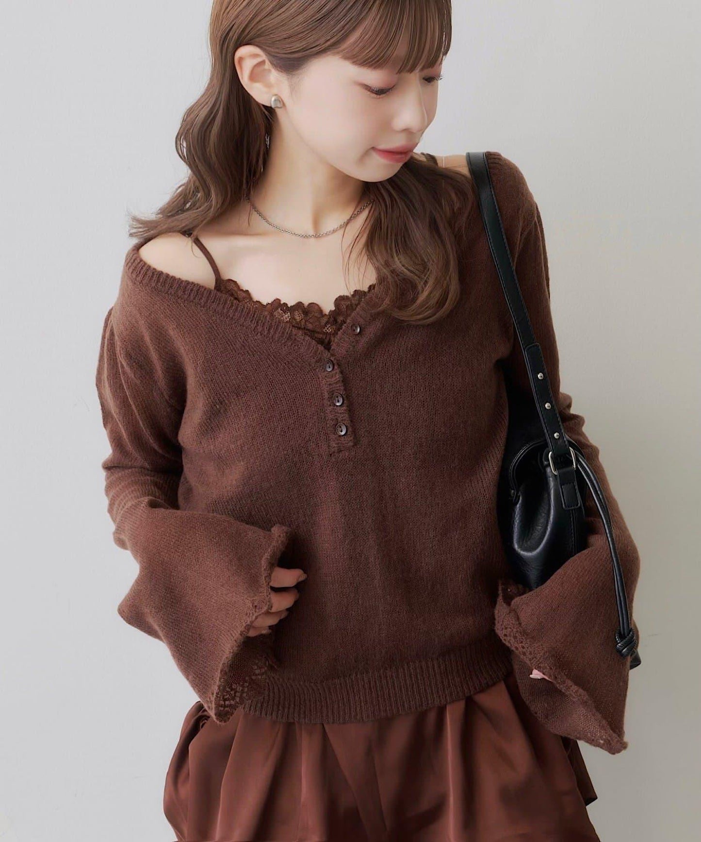 SOLASE KNIT&CAMI SET