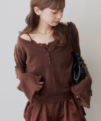 SOLASE KNIT&CAMI SET