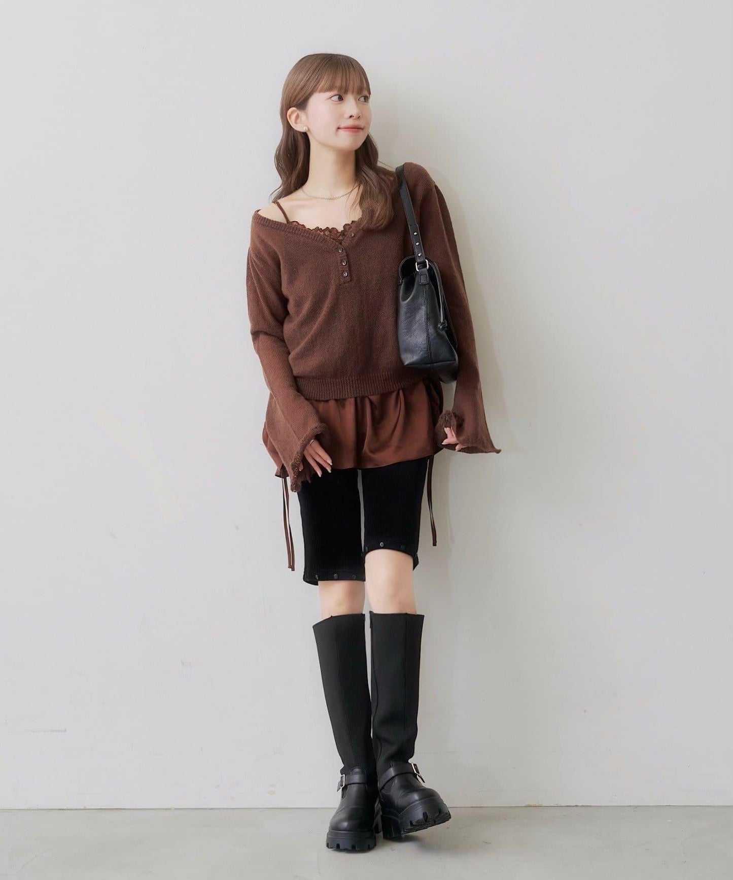 SOLASE KNIT&CAMI SET