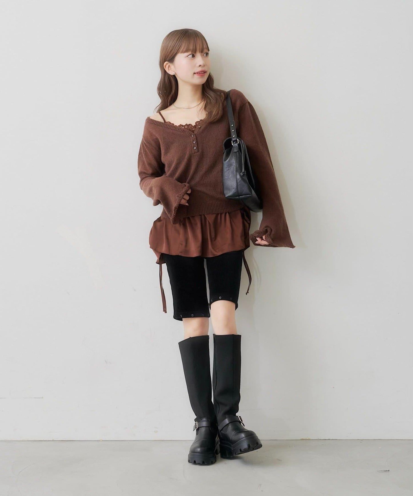 SOLASE KNIT&CAMI SET