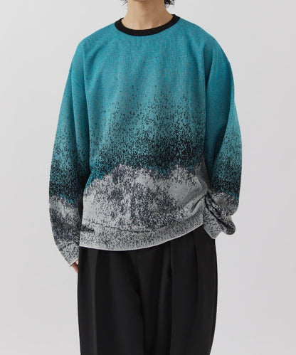 馬賽克提花針織衫