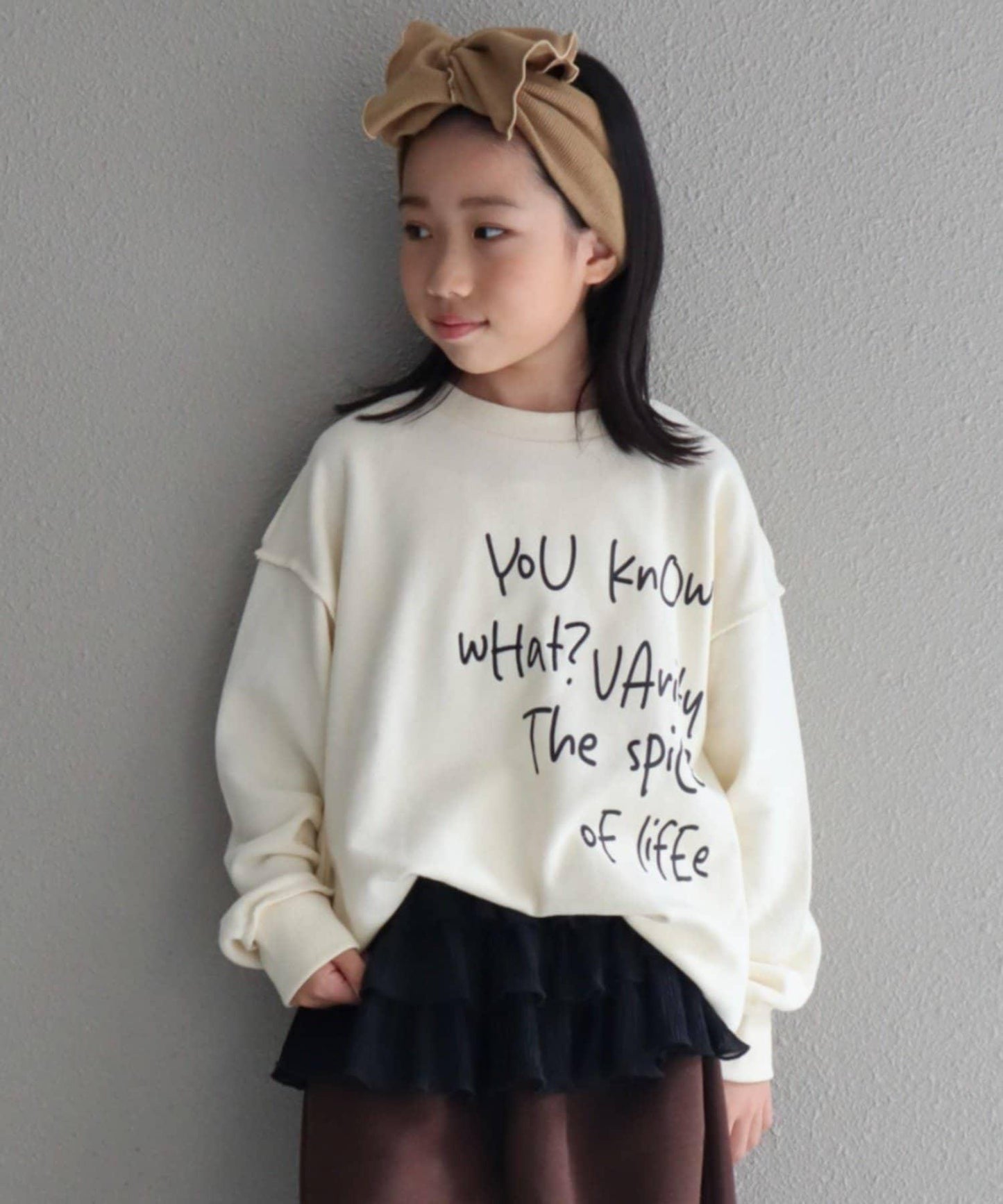 【CIAOPANIC TYPY】【KIDS】刺繡Logo寬鬆衛衣