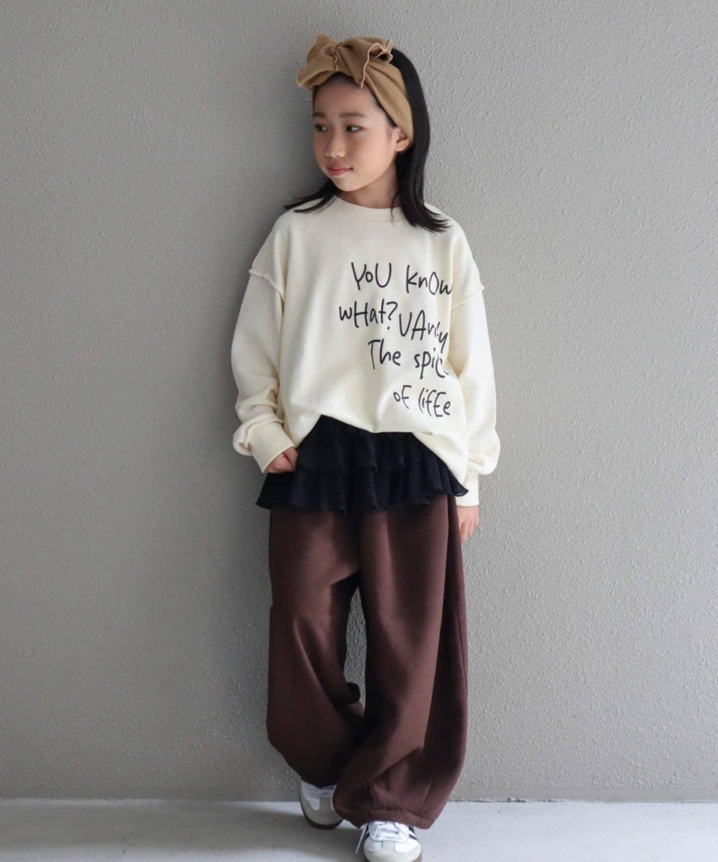 【CIAOPANIC TYPY】【KIDS】刺繡Logo寬鬆衛衣