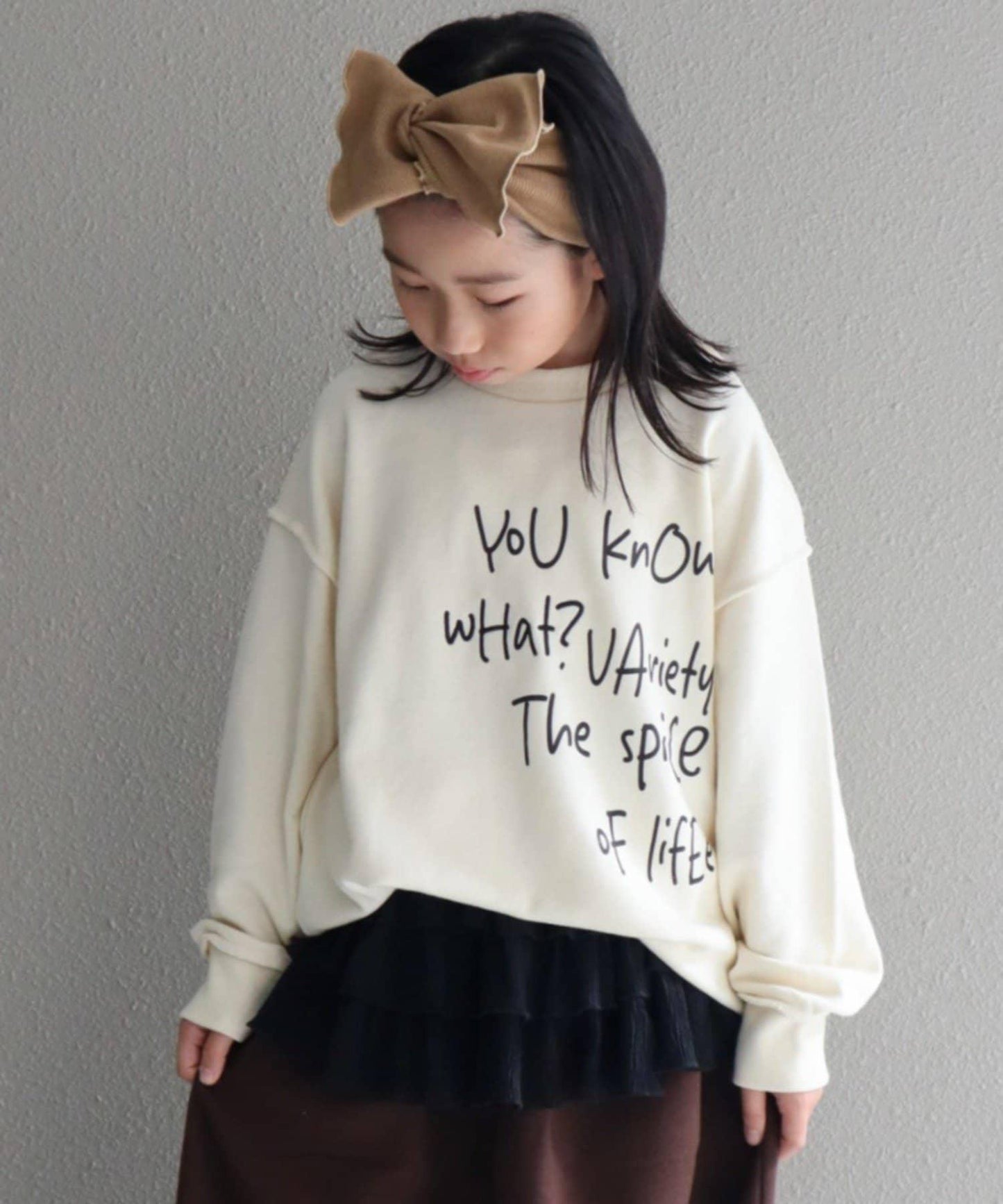 【CIAOPANIC TYPY】【KIDS】刺繡Logo寬鬆衛衣