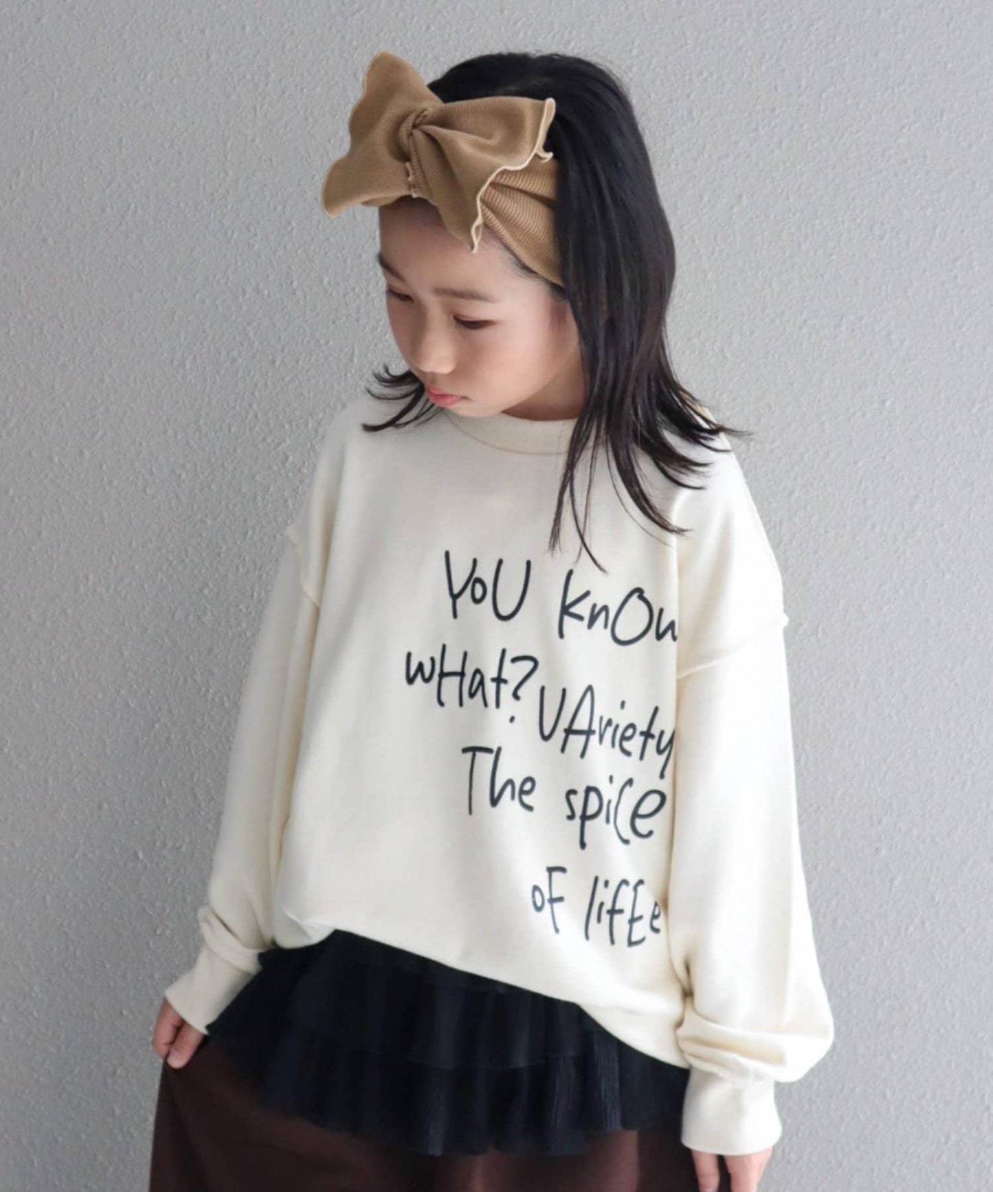 【CIAOPANIC TYPY】【KIDS】刺繡Logo寬鬆衛衣