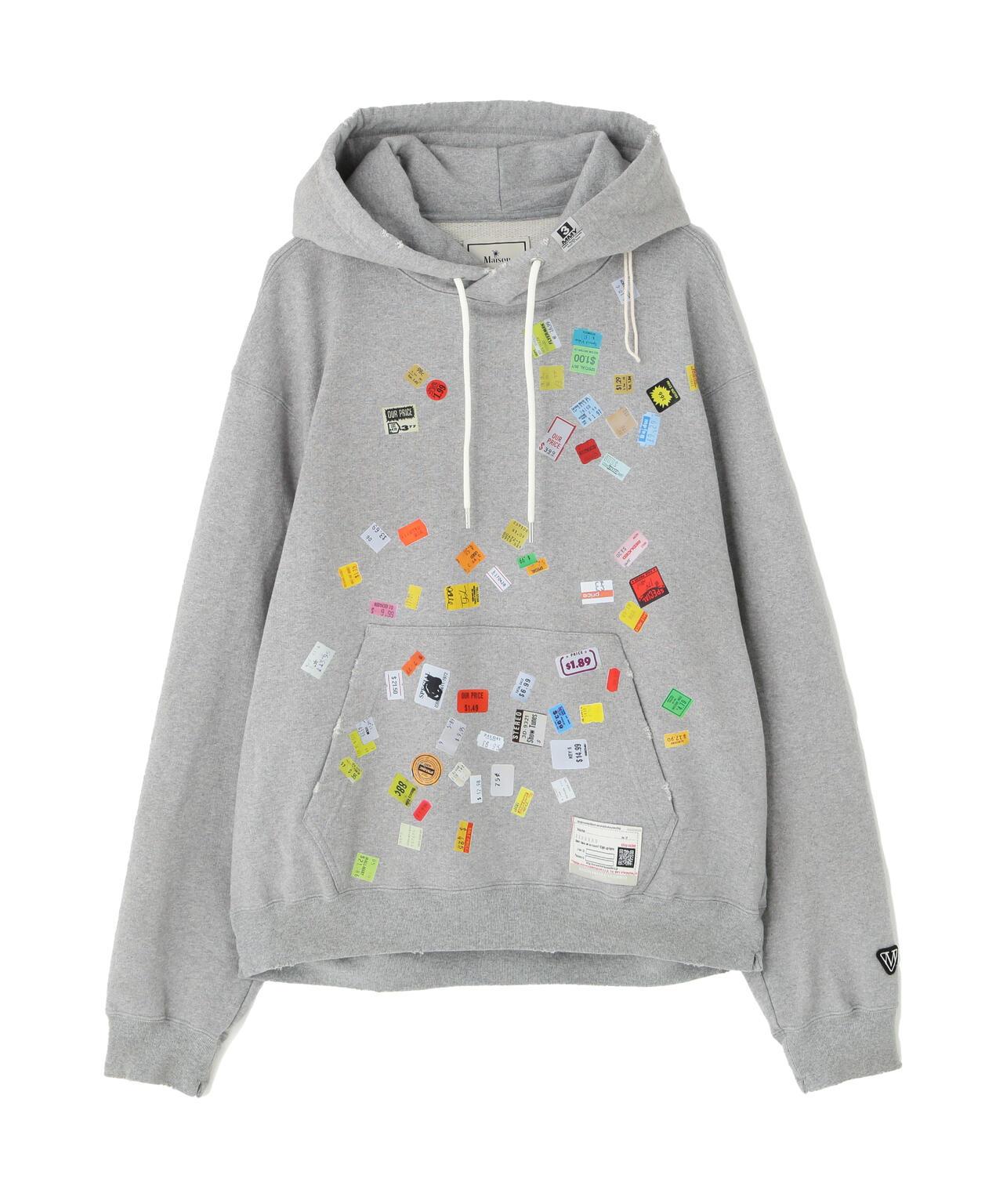 Maison MIHARAYASUHIRO/メゾン ミハラヤスヒロ/PRICE STICKER SWEAT HOODIE