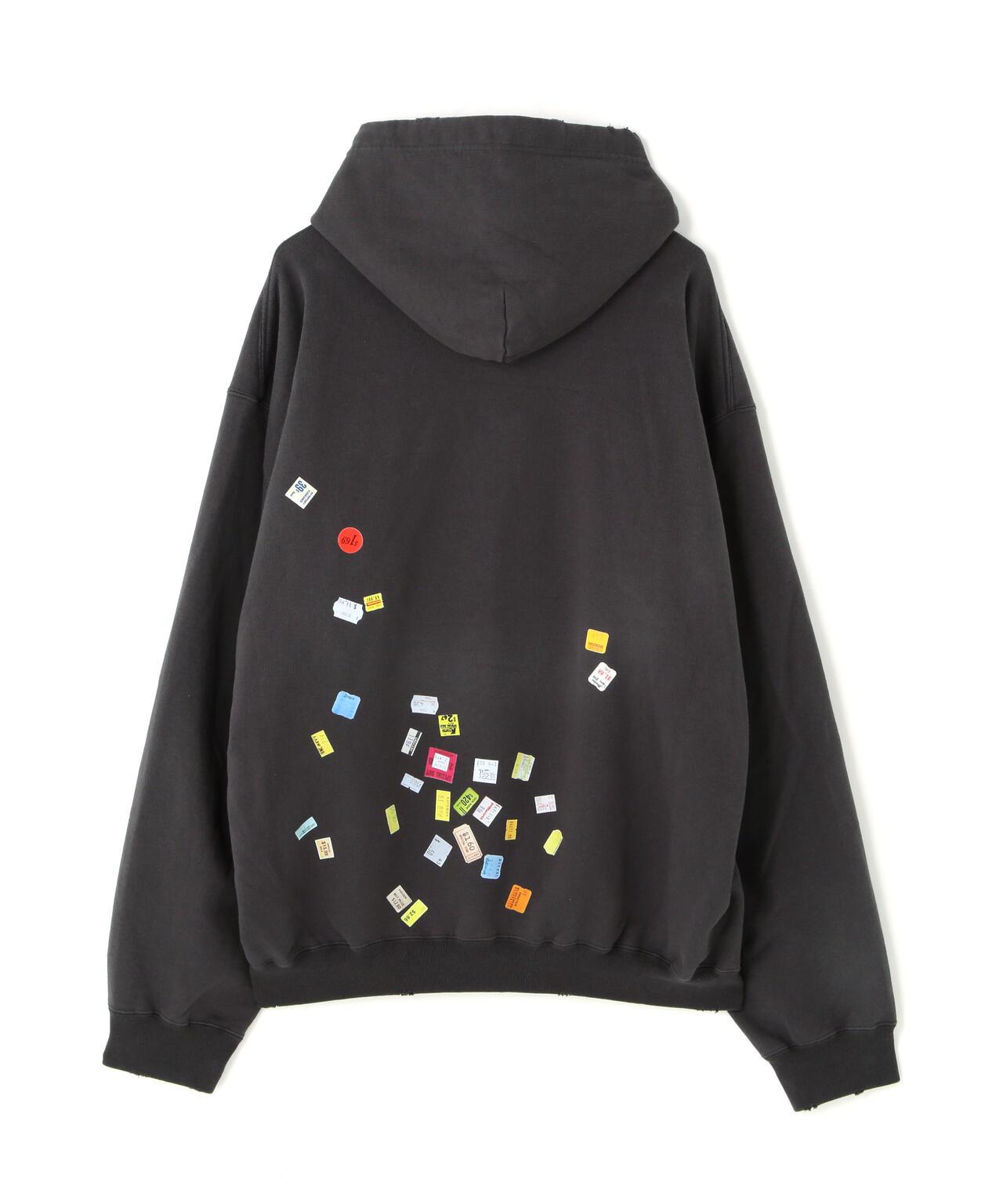 Maison MIHARAYASUHIRO/メゾン ミハラヤスヒロ/PRICE STICKER SWEAT HOODIE